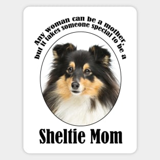 Tri Color Sheltie Mom Magnet